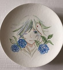 Тарелка с Мизуке ручной работы