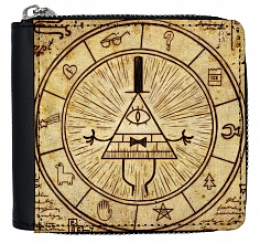Кошелек на молнии с отделением для мелочи "Gravity Falls" Wheel Bill